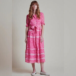 The Shirt Rochelle  Behreng Leopard Button Maxi Dress